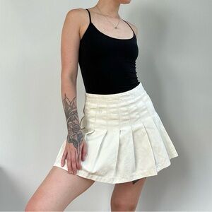 Vintage Pleated Mini Skirt